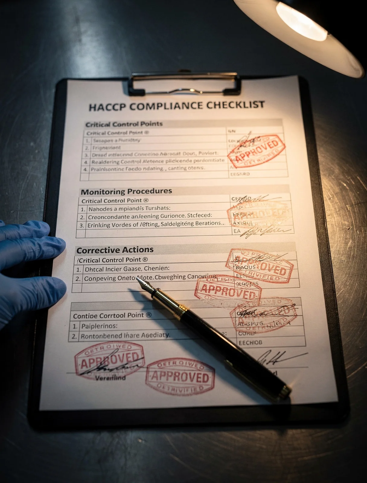 HACCP compliance checklist