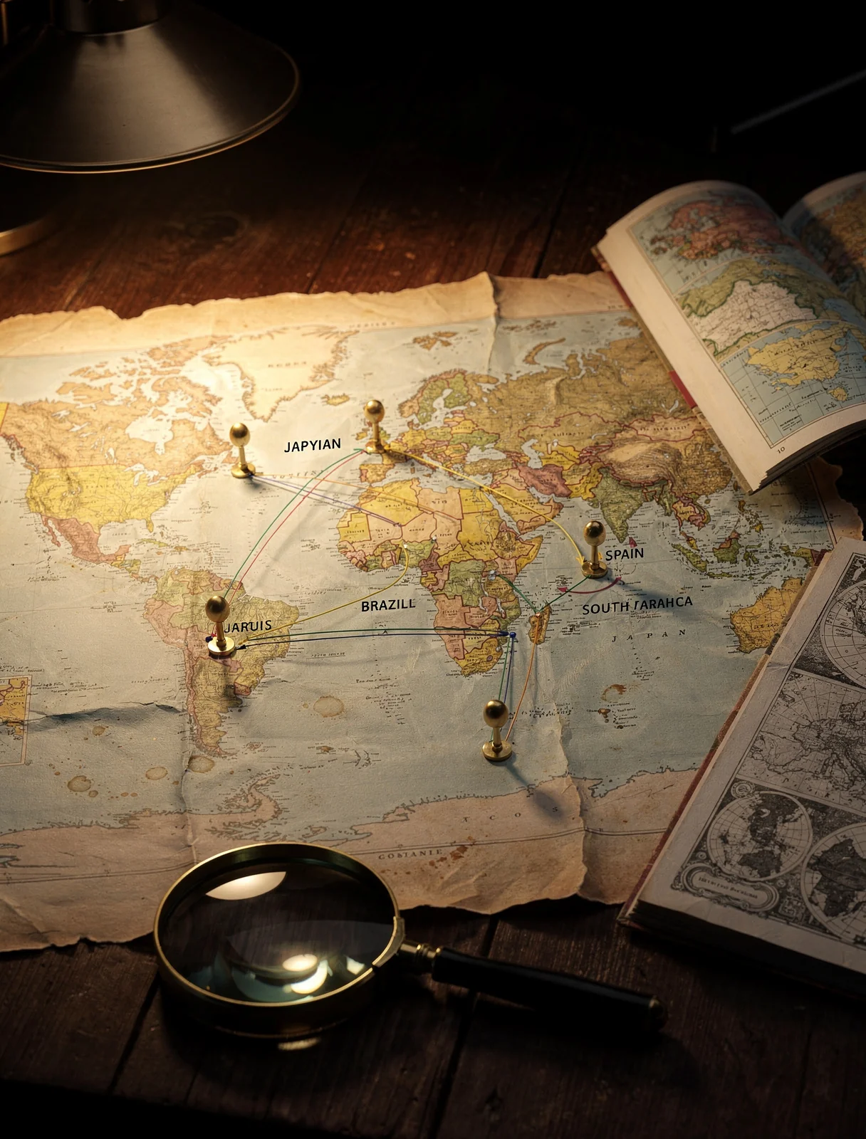 World map of supplier network