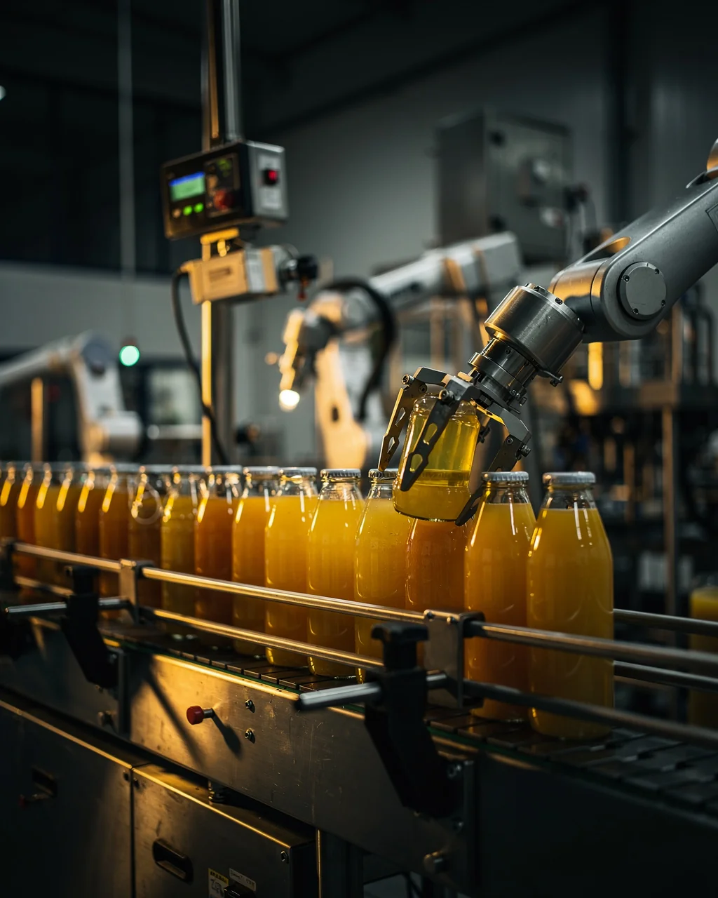 AI-driven automated juice production line